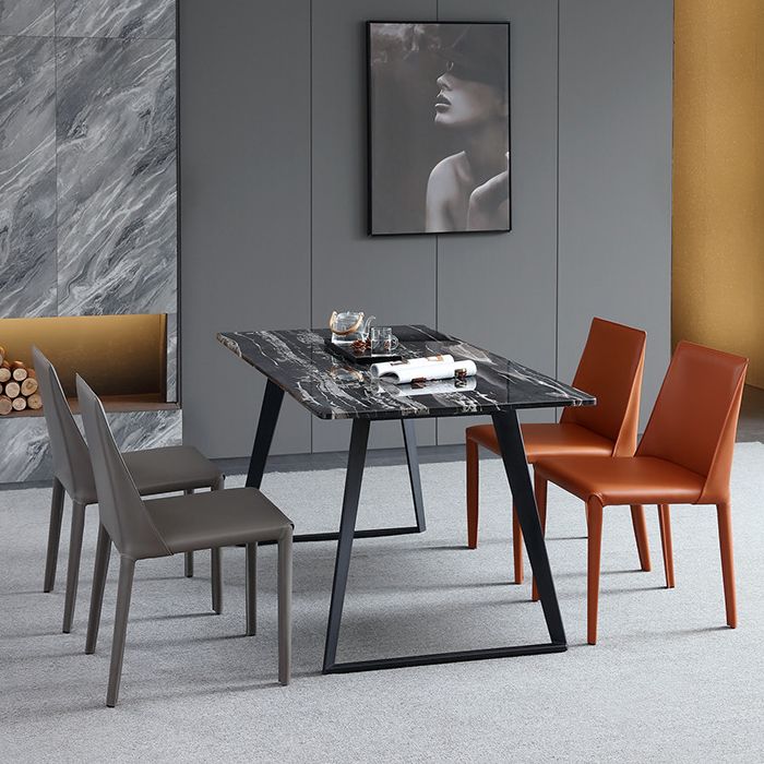 Cuisine contemporaine en métal dinant la chaise latérale solide arrière dinant la chaise latérale