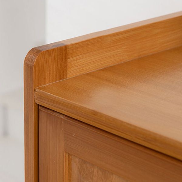 14.96 inch Wide Wooden Storage Cabinet with Door for Living Room