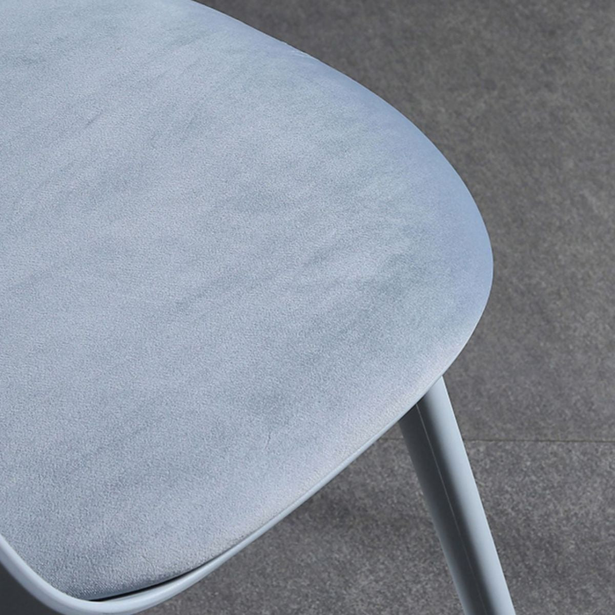 Scandinavian Plastic Kitchen Dining Room Chair Solid Back Side Chair
