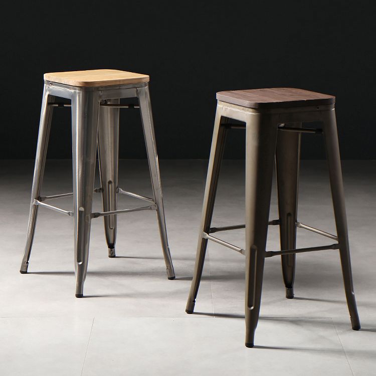 Industrial Style Bar-stool Metal Counter Bar Stool for Kitchen