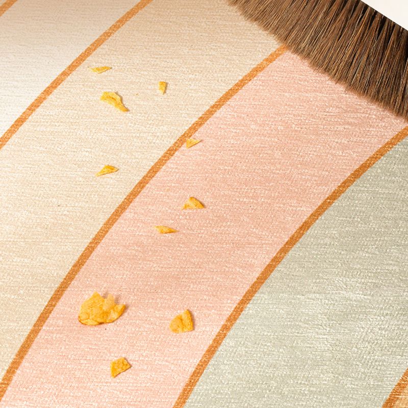 Modern Geometric Pattern Rug Multi Color Super Fiber Indoor Rug Non-Slip Backing Pet Friendly Area Carpet for Living Room