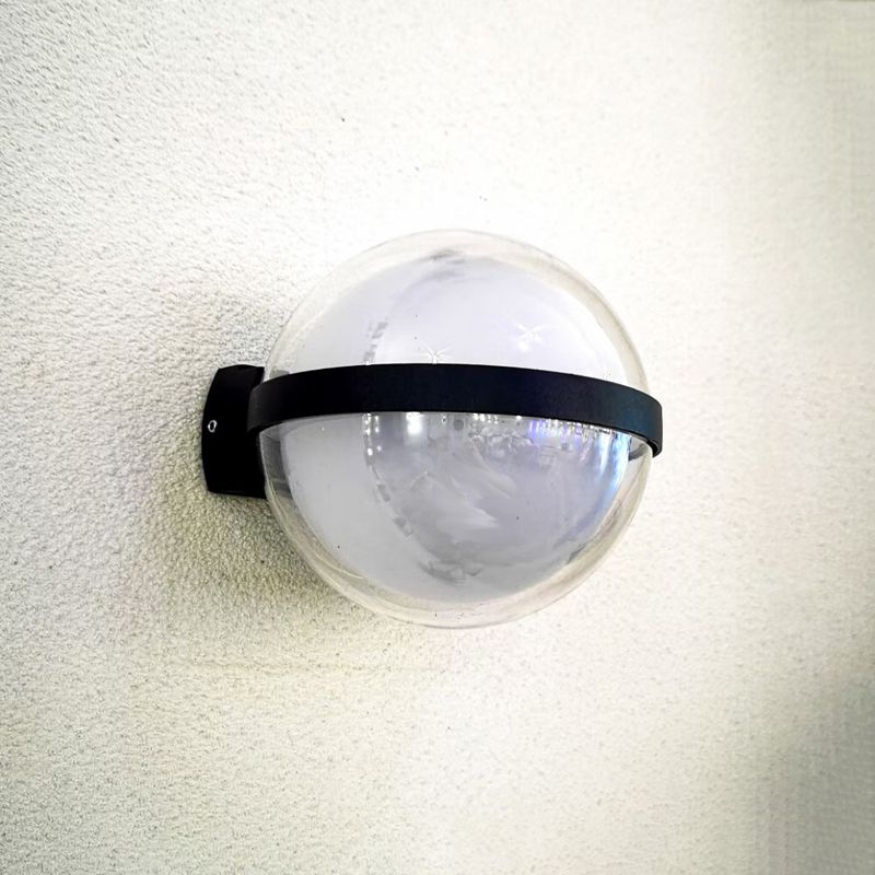 Ball Shape Wall Lamp Modern Style Acrylic 1 Lights Wall Light in White