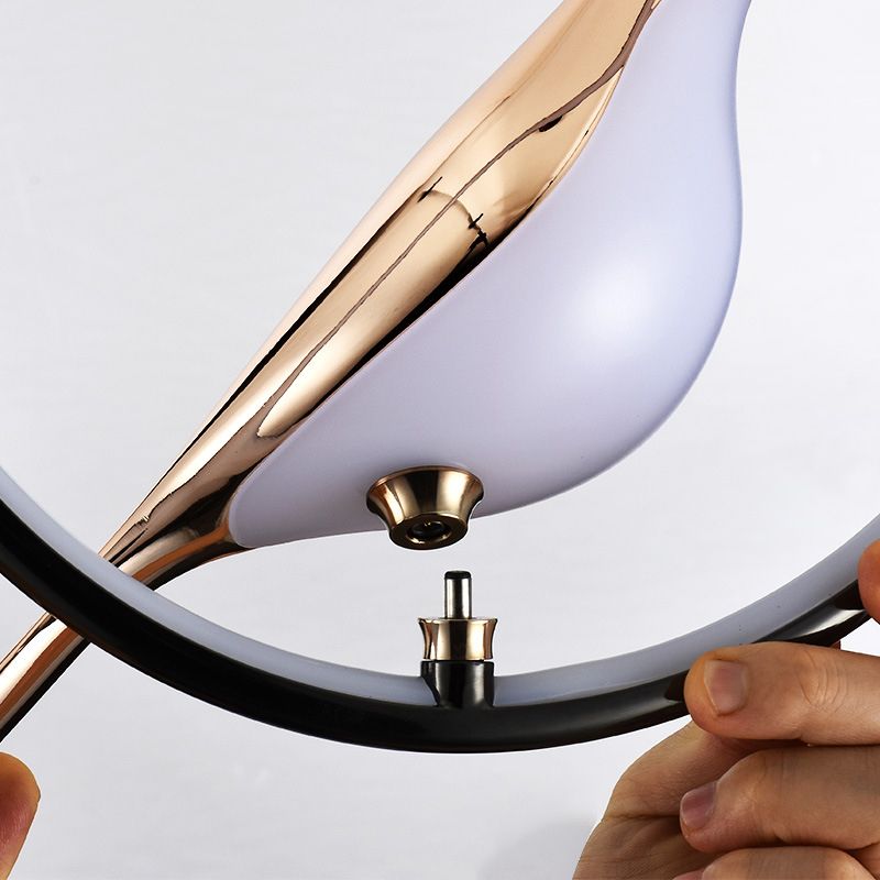 Forme de géométrie contemporaine Forme de la lampe à pente