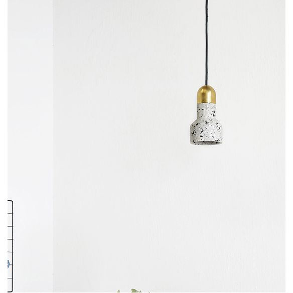 Luci a soffitto a sospensione moderna cilindri pietra 1 ciondolo leggero lampada