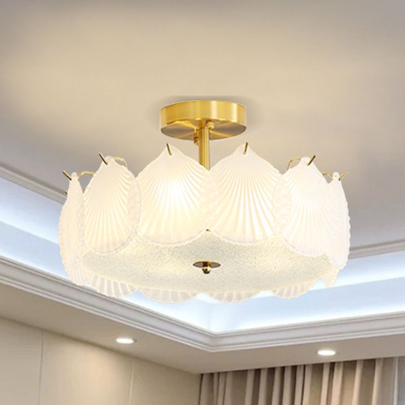 Modern Ceiling Light Glass Flush Mount Ceiling Light Fixture for Bedroom