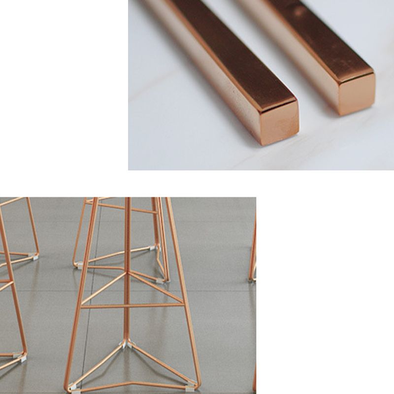 Glam Bar-height Table Solid Wood Top Bistro Pub Table with Four Legs