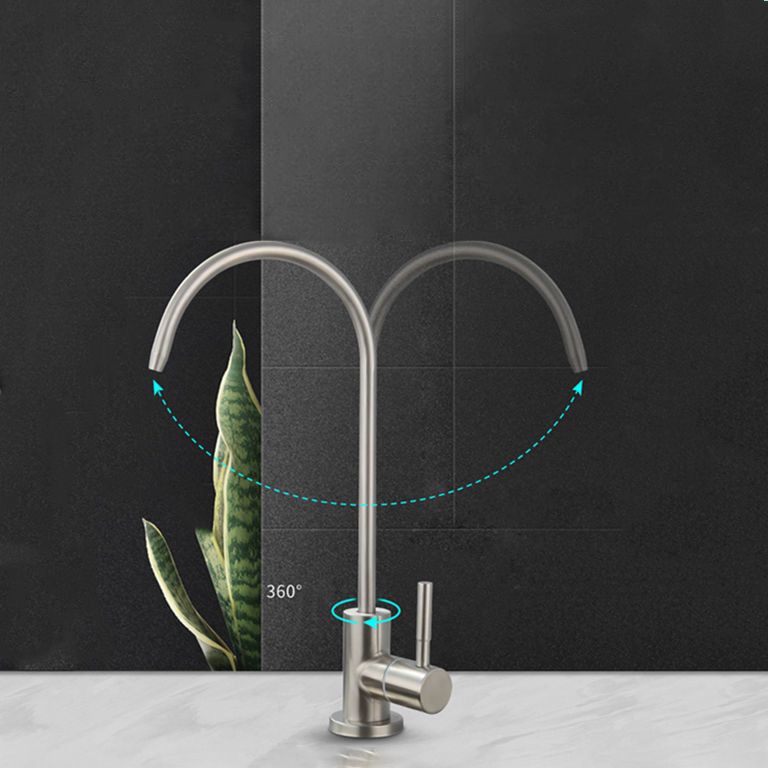 Modern 1-Handle Faucet with Water Dispenser 1-Hole Standard Kitchen Faucet