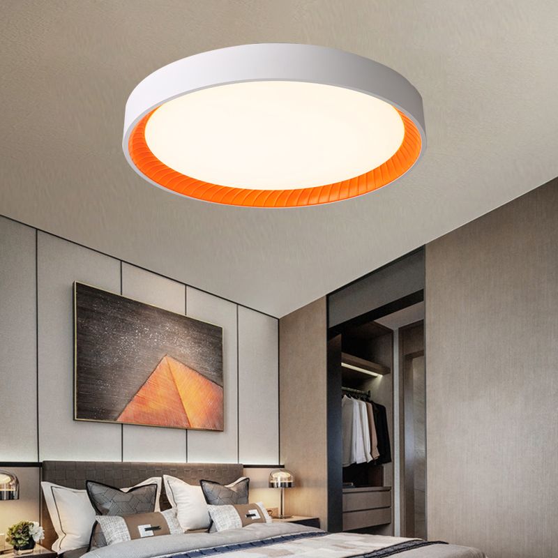Modern LED Flush Mount Light Acrylic Shade Ceiling Lamp for Living Room Meeting Room