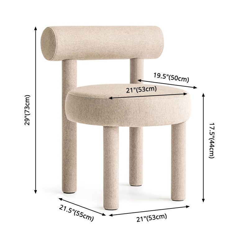 Contemporary Side Wood Dining Room Chair Open Back Dining Side Chair for Home Use