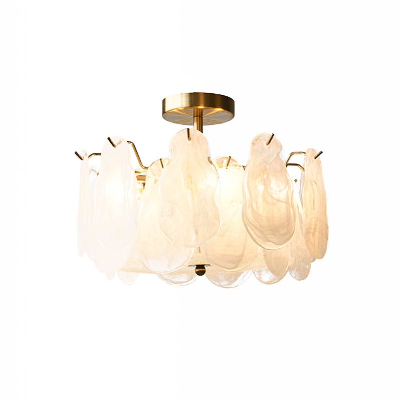 Contemporary Ceiling Lamp Creative Glass Flush Mount Light Fixture