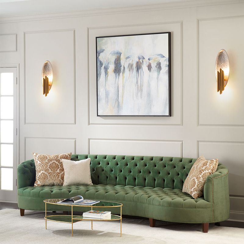 Application de mur de luminante argent / or