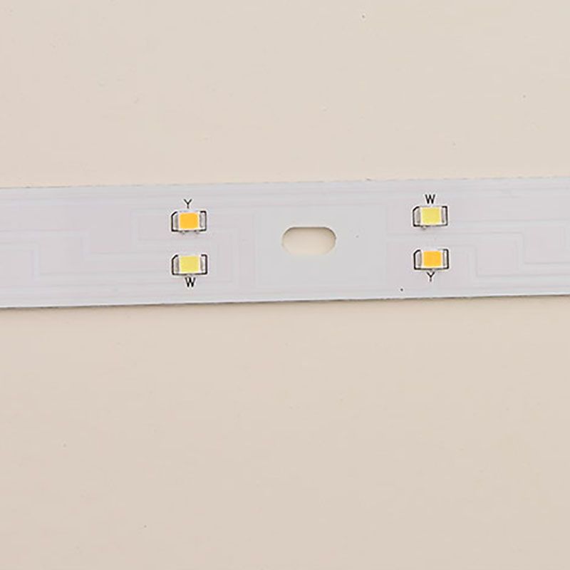 Modern Metal Ceiling Light Geometric Gold LED Flush Mount Light for Office