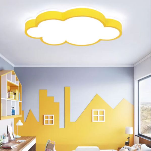 LED Bedroom Flush Ceiling Light Nordic Style Flush Mount Ceiling Light with Cloud Acrylic Shade