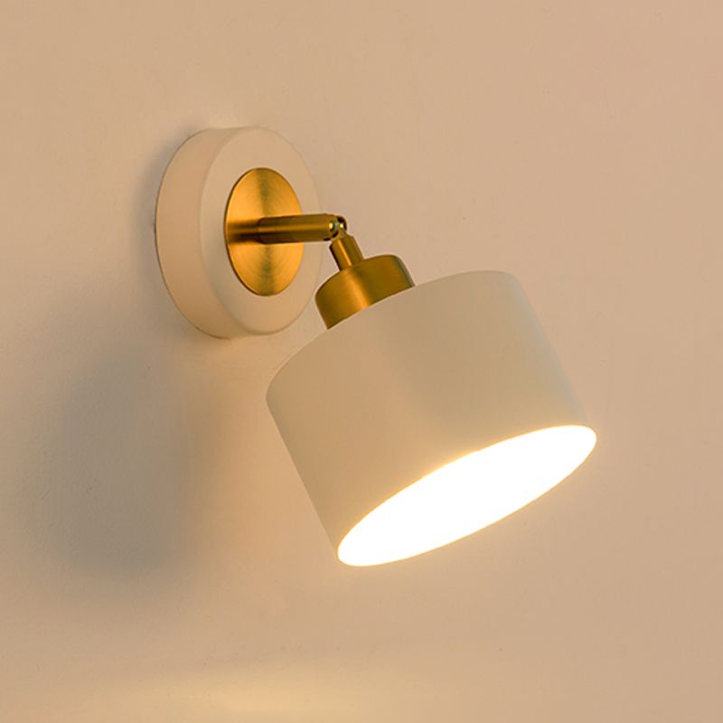 Modern Simple Rotatable Wall Light Cylinder Shape Wall Lamp for Living Room