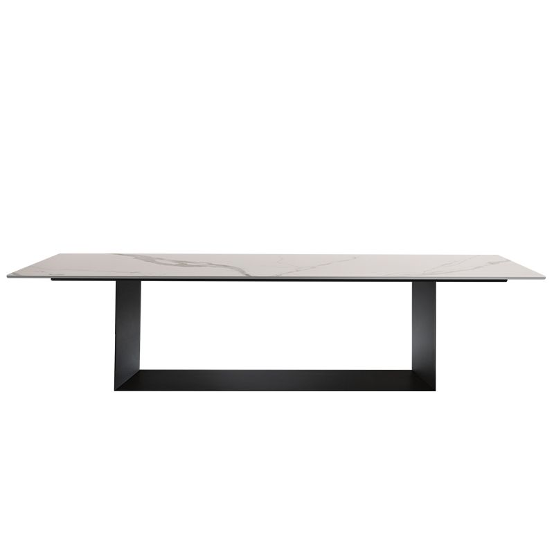 Metal Mesa de piedra sinterizada de rectángulo de lujo tradicional de lujo para el hogar