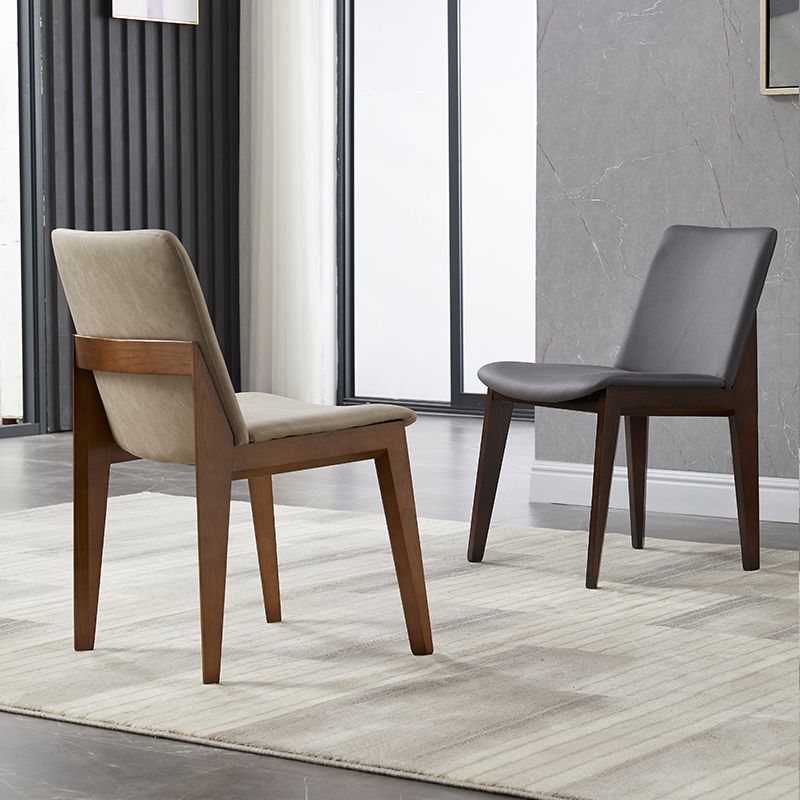Wood Industrial Restaurant Dining Side Chair Parsons Matte Finish Dining Side Chair