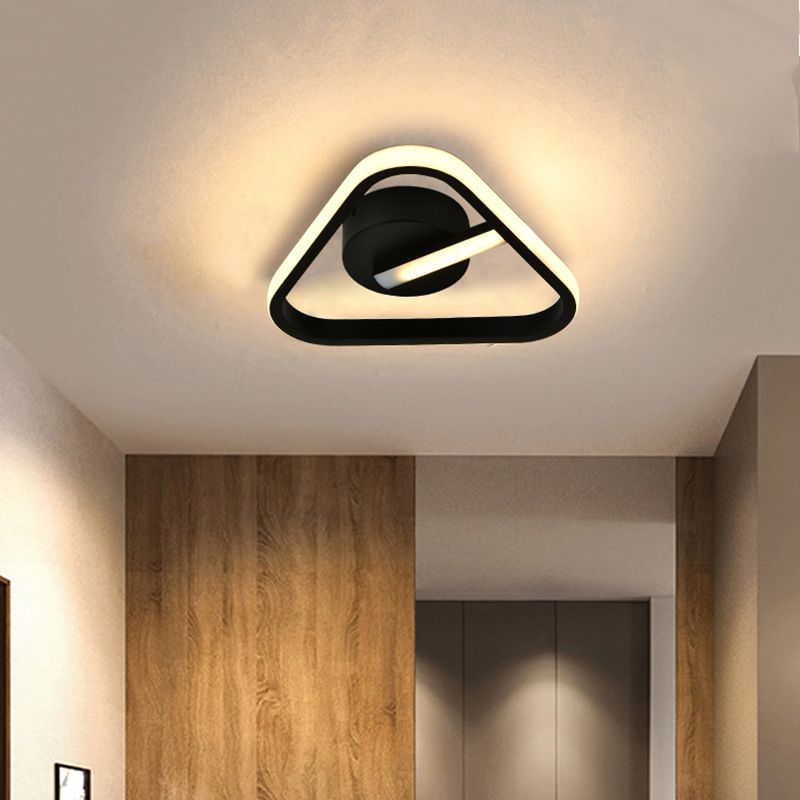 Geometric Ceiling Flush Mount Light Modern Acrylic LED Aisle Ceiling Light Fixture