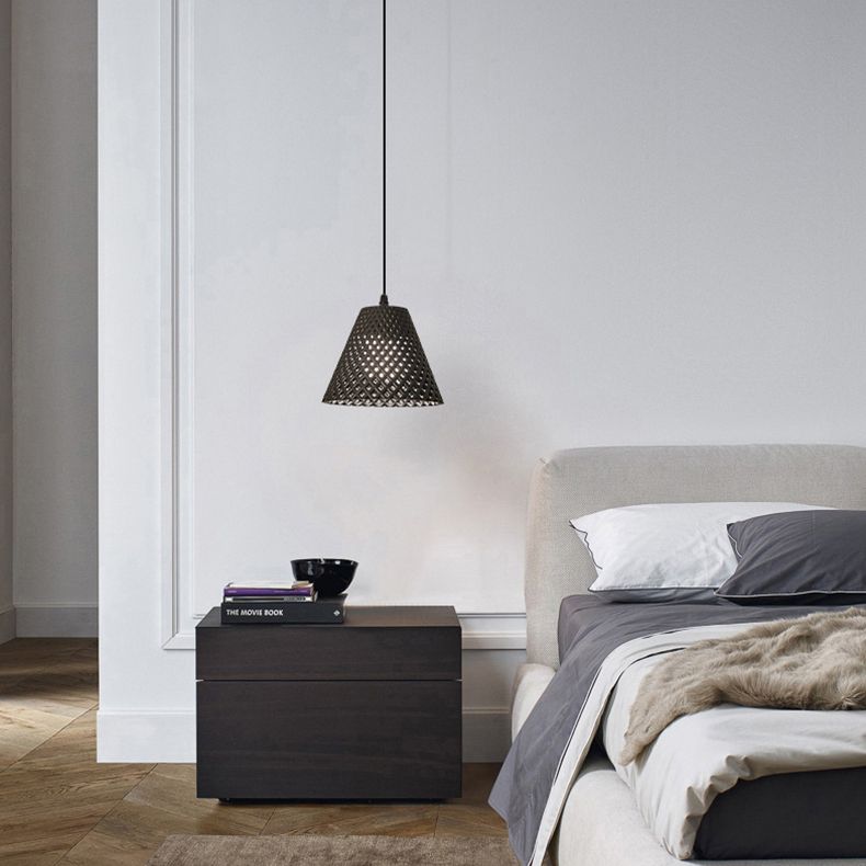 1 Licht ausgehöhlte Suspensionsbeleuchtung Nordisches Kunstzement-Anhänger Licht für Wohnzimmer