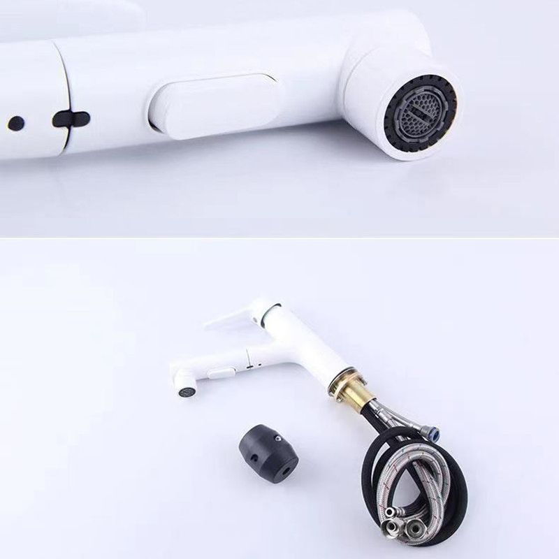 Vessel Sink Faucet Contemporary Pull-out Faucet with Swivel Spout