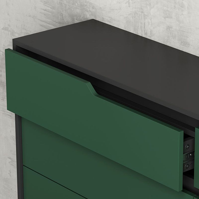 Contemporary Horizontal Wood Dresser Bedroom Lingerie Chest Dresser with Drawer