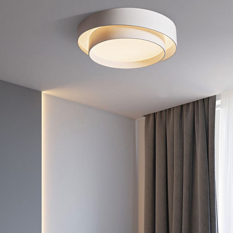 Metal Round Flush Mount Ceiling Light Nordic LED Flush Mount Lighting for Bedroom