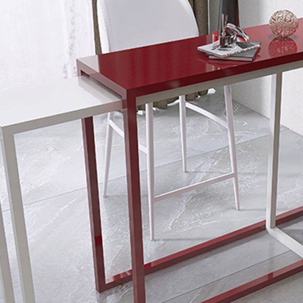 Modern Iron Rectangle Bar Table Metal Base for Milk Tea Shop