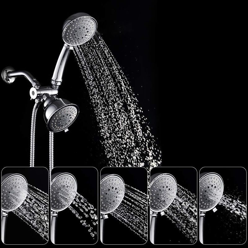 Traditional Style Shower Head Double Bathroom Shower Heads with Round Shape