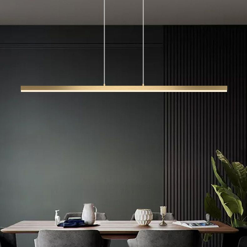 Linear Island Pendant Lights Modern Acrylic Chandelier Lighting Fixtures for Restaurant