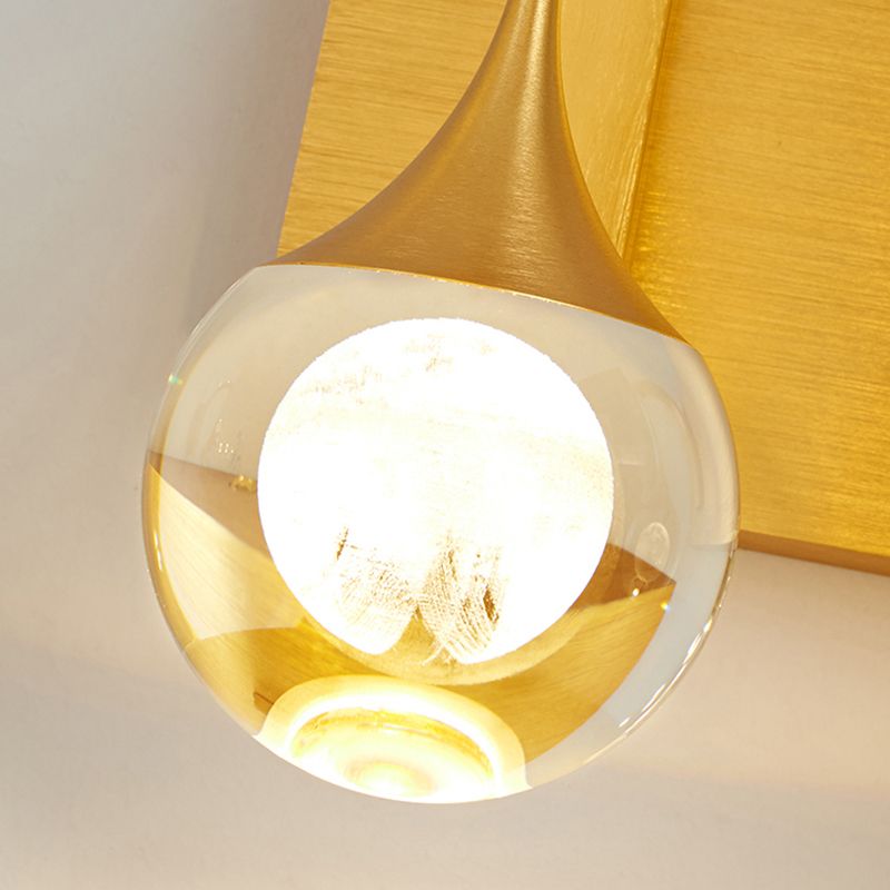 1-Light Geometric Wall Lamps Modern Style Crystal LED Light Fixture