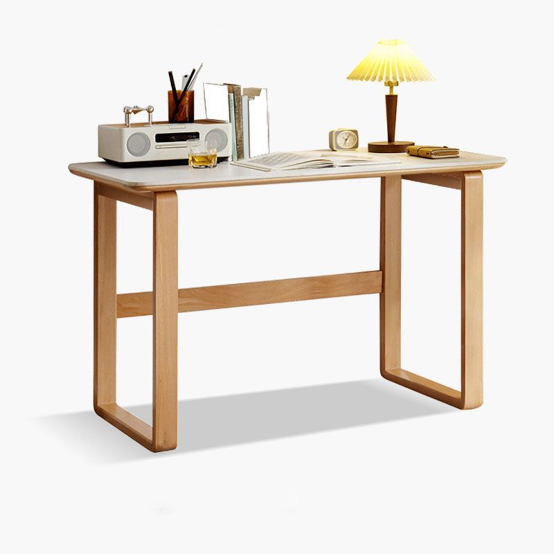 Solid Wood Simple Style Writing Desk Bedroom Office Desk , 29.5 Inch High