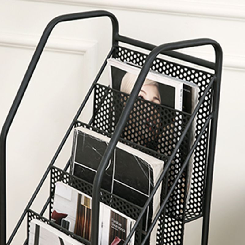 12" Wide Contemporary Shelf Bookcase Shelves Included Metal Bookcase