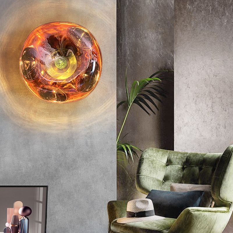 Macaron Wall Lamp 1-Light Wall Mount Lamp with Acrylic Shade for Bedroom