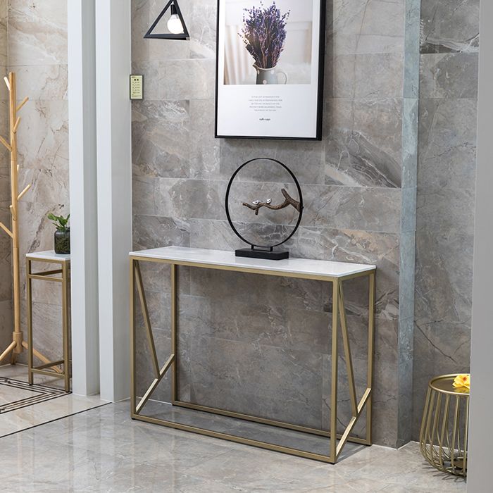33.46" Tall 1-shelf Console Table Stain Resistant Accent Table for Hall