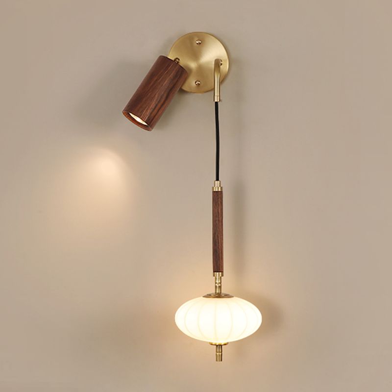 Modernism Wooden Wall Mounted Sconce Brown Wall Light for Foyer