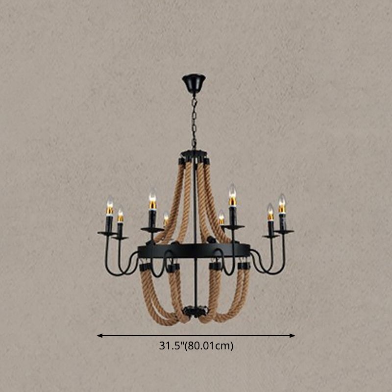 Candelera de colgante ajustable Rueda industrial de la rueda de metal de la rueda del techo de metal para restaurante