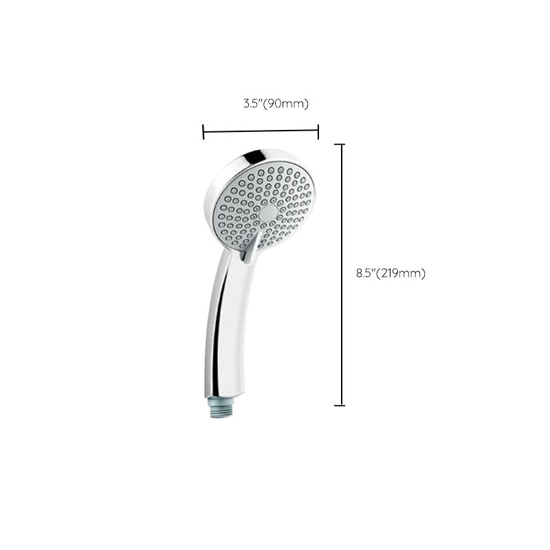 Round Self-Cleaning Hand Shower Adjustable Spray Pattern Wall-Mount Hand Shower