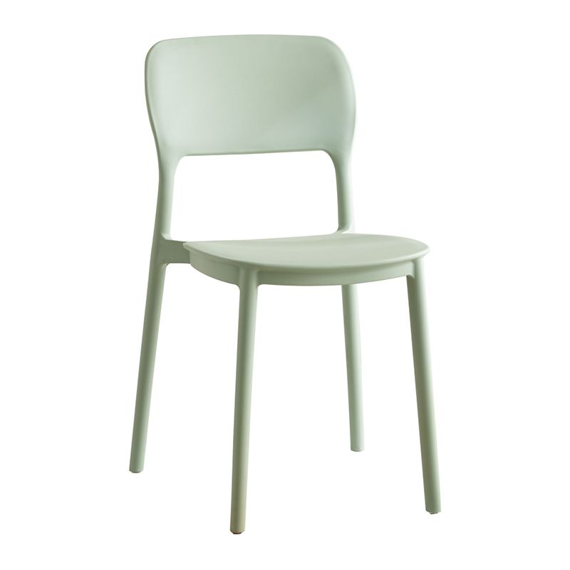 Modern Outdoors Dining Chairs Plastic Stacking Patio Dining Chair