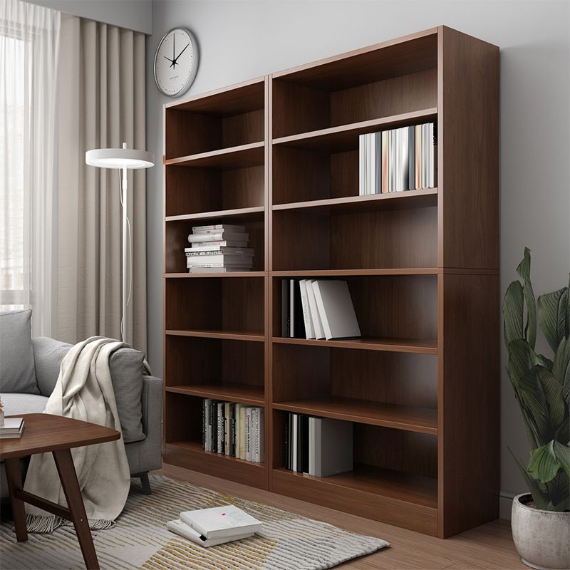 Closed Back Modern Style Bookshelf Wood Bookcase for Office Use
