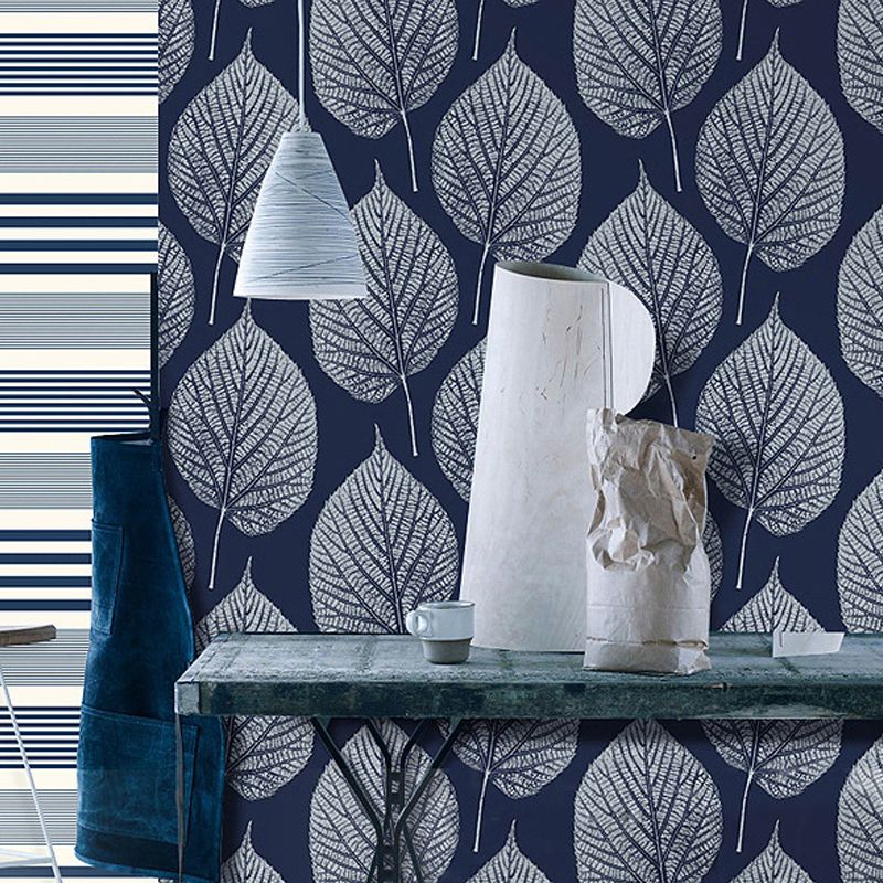 Nordic Leaves Wallpaper for Bedroom 31'L x 20.5"W, Non-Pasted