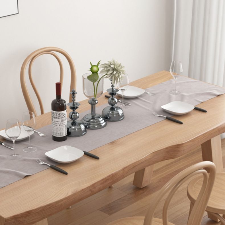 Modern 1/4/5/6 Pieces Dining Set Rectangle Pine Wood Dining Table Set