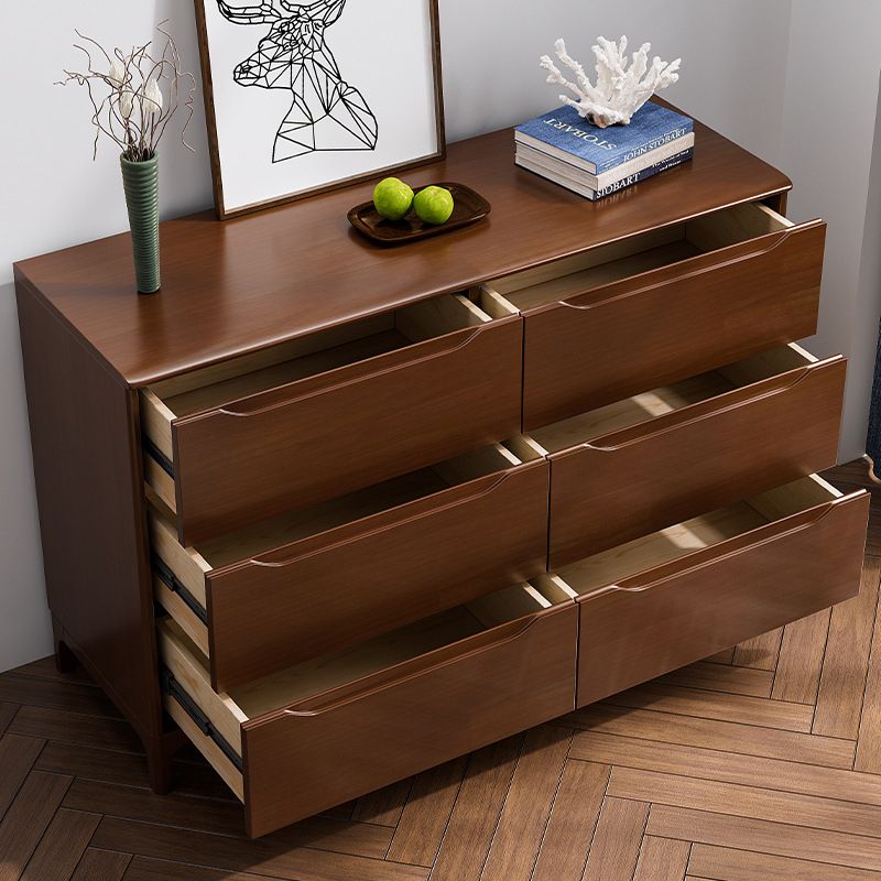 American Traditional Storage Chest Solid Wood Dresser with 5/6/7 Drawers