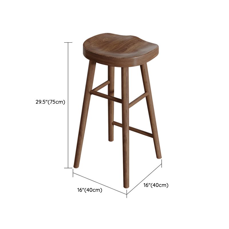 Pine Solid Wood Bar Pub Table Set 1/3 Pcs Rectangle Bar Table and Backless Stools