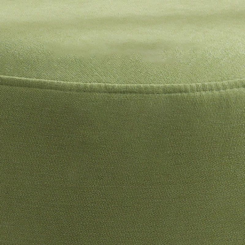Contemporary Pure Color Footstool Round Tear Resistant Footstool