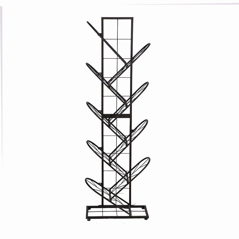 Contemporary Metal Book Shelf Vertical Etagere Shelf Bookcase for Study Room