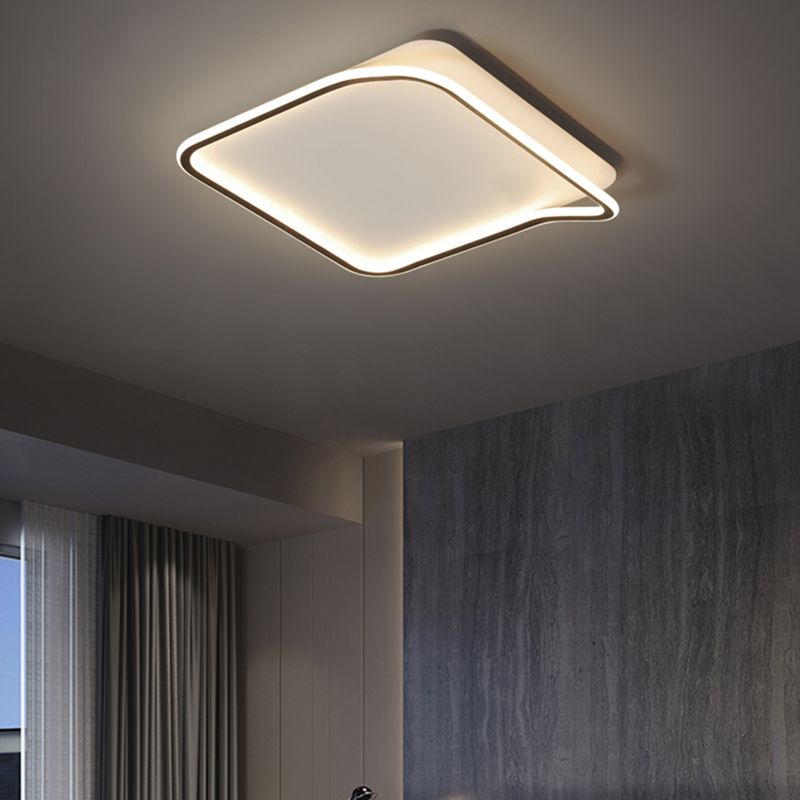 Forma moderna a forma di geometria Metal 1 Liberatura Light Aibiling Aibiling in nero