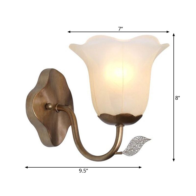 1 lampe de vanité évasée légère