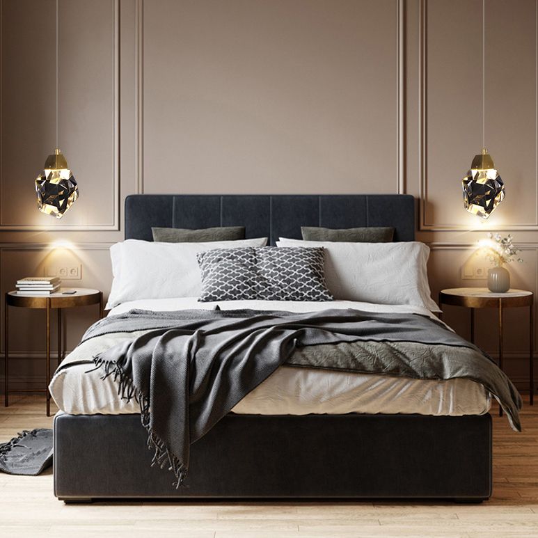 Lampada appesa al cristallo a LED semplice soggiorno in stile lusso lampadario a sospensione a sospensione