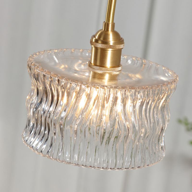 Modern Metal Ceiling Light Geometric Shape Flush Mount with Glass Shade for Living Room