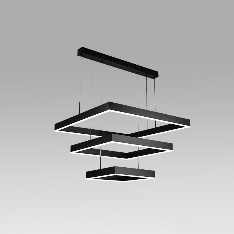 Luz de lujo moderno moderno simple led encogedor led lámpara luz para sala de estar comedor