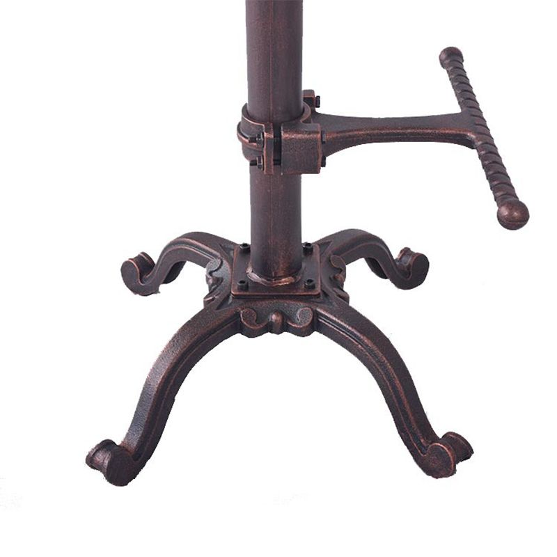 Single Modern Style Bar-stool with Swivel Adjustable Height Iron Footrest for Kitchen Bar
